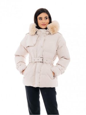 Μπουφάν Κοντό Μπεζ