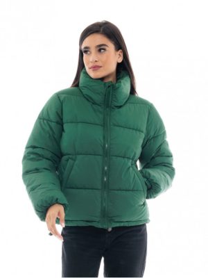 Μπουφάν Γυναικείο Κοντό Πράσινο