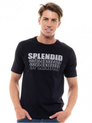 T-shirt Ανδρικό Μαύρο με Τύπωμα