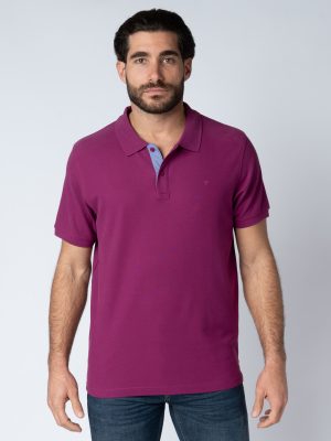 T-shirt Ανδρικό Polo Βιολετί