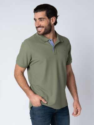 T-shirt Ανδρικό Polo Χακί