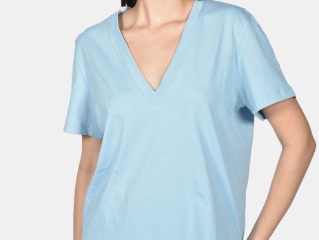 T-shirt Γυναικείο V Σιέλ